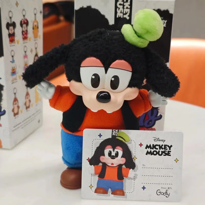 Original Pop Mart Mickey Family Keychain — Cute Vinyl Figure Blind Box for Kids & Collectors