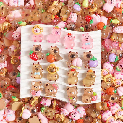 10Pcs Mini Animal Blind Bag Toys - Cartoon Miniature Figures, Surprise Blind Boxes, and Fun Gifts for Kids