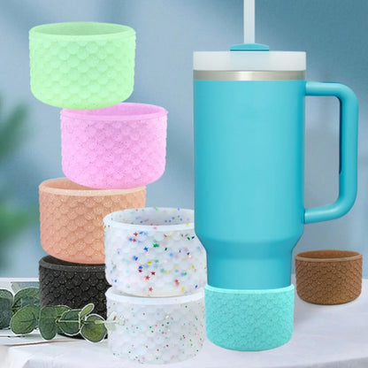 Silicone Boot Sleeve for Stanley 40oz/30oz Tumbler - Protective Bottom Bumper & Cup Cover - Kitchen Accessories