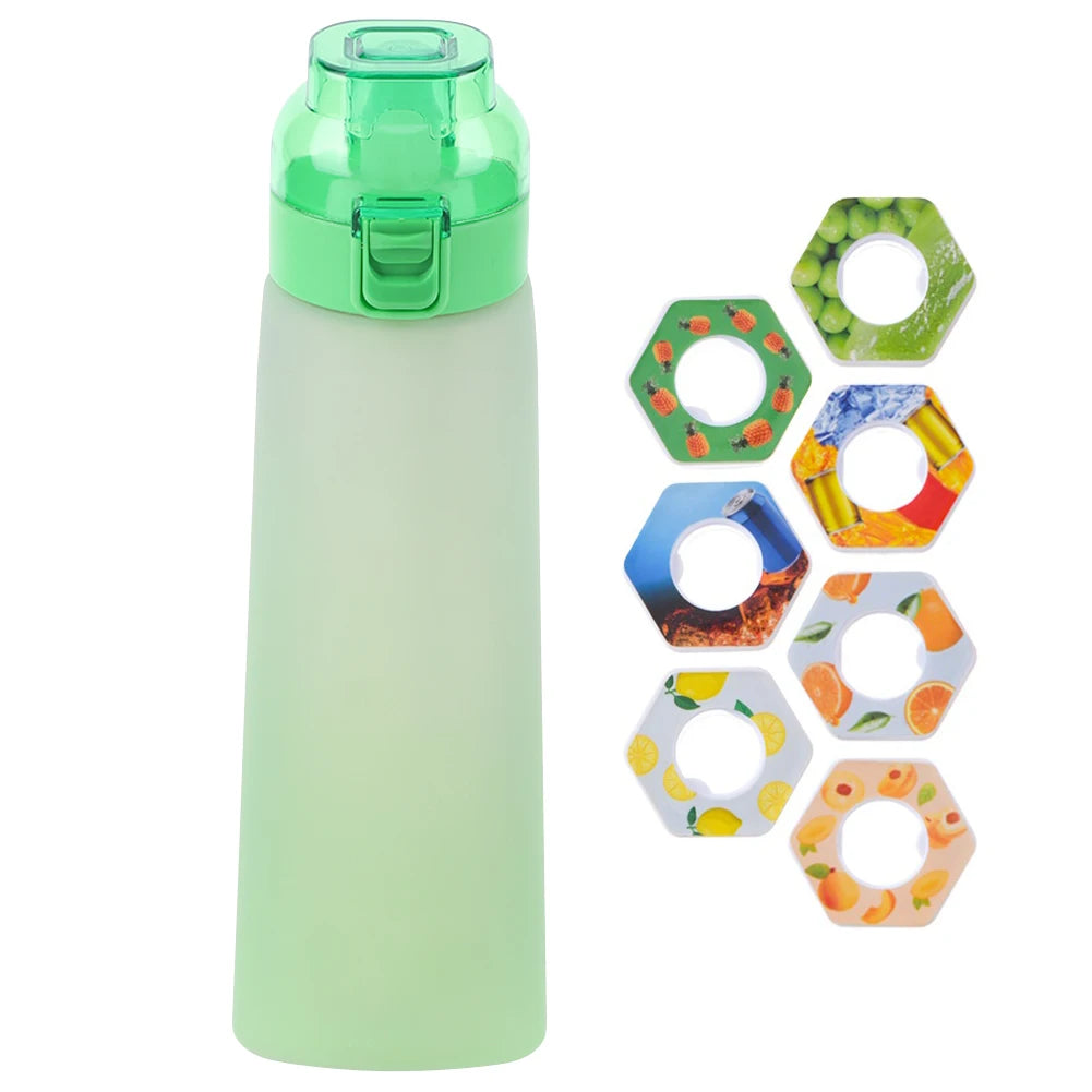 650ML Scented Water Bottle , 7 Flavor Pods - Leak-Proof Air Water Bottle for Travel, Climbing and Hiking