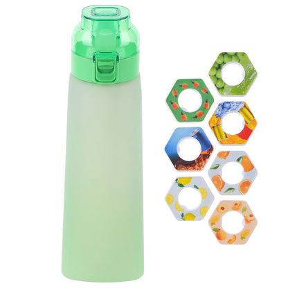 650ML Scented Water Bottle , 7 Flavor Pods - Leak-Proof Air Water Bottle for Travel, Climbing and Hiking