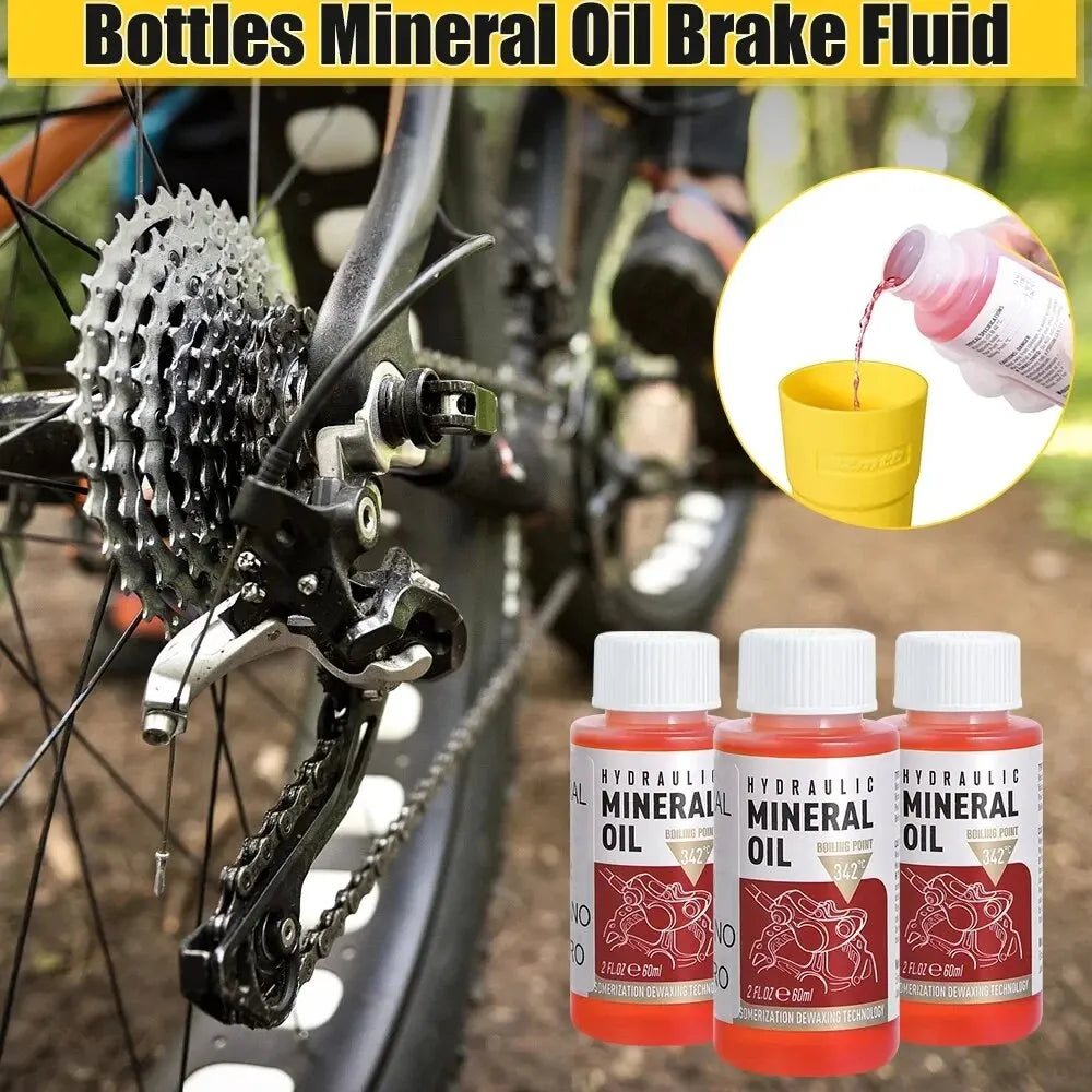 60ML Bicycle Brake Oil Bleed Kit - MTB & Road Bike Brake Repair Tool for SHIMANO, TEKTRO, Avid Series