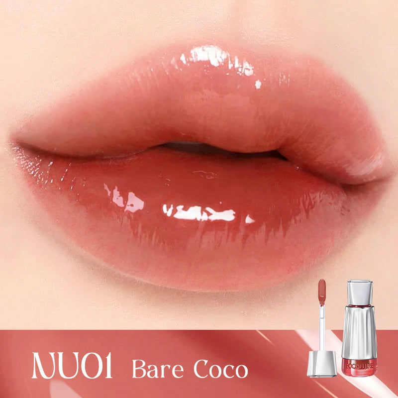FOCALLURE 3D Mirror Lip Gloss – Lightweight, Non-Sticky, Long-Lasting & Moisturizing Lip Plumper Liquid Lipstick
