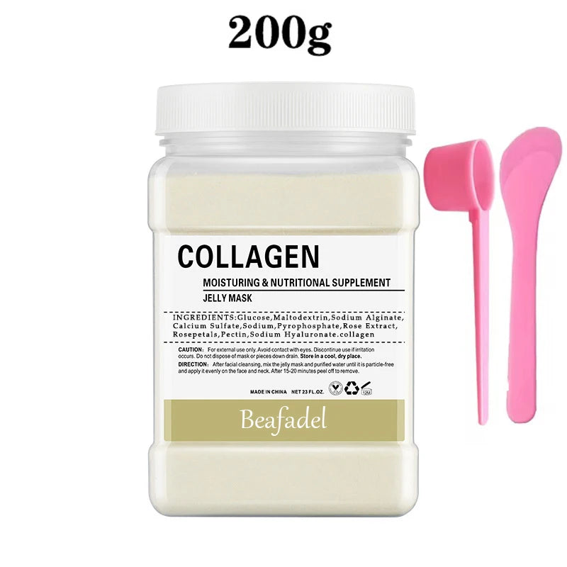650g Rose Jelly Mask Powder – Peel-Off Hydroplastic Crystal Collagen Facial Mask for Face Care