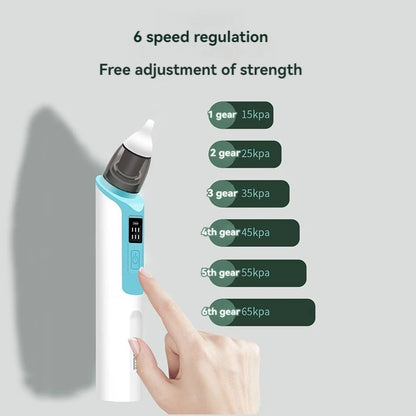 Baby Electric Nasal Aspirator – Rechargeable Nose Cleaner for Newborns and Infants