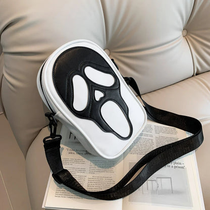 Halloween Ghost Crossbody Bag — Skull Shoulder Bag for Women & Girls, Y2K Punk Hiphop Skeleton Handbag