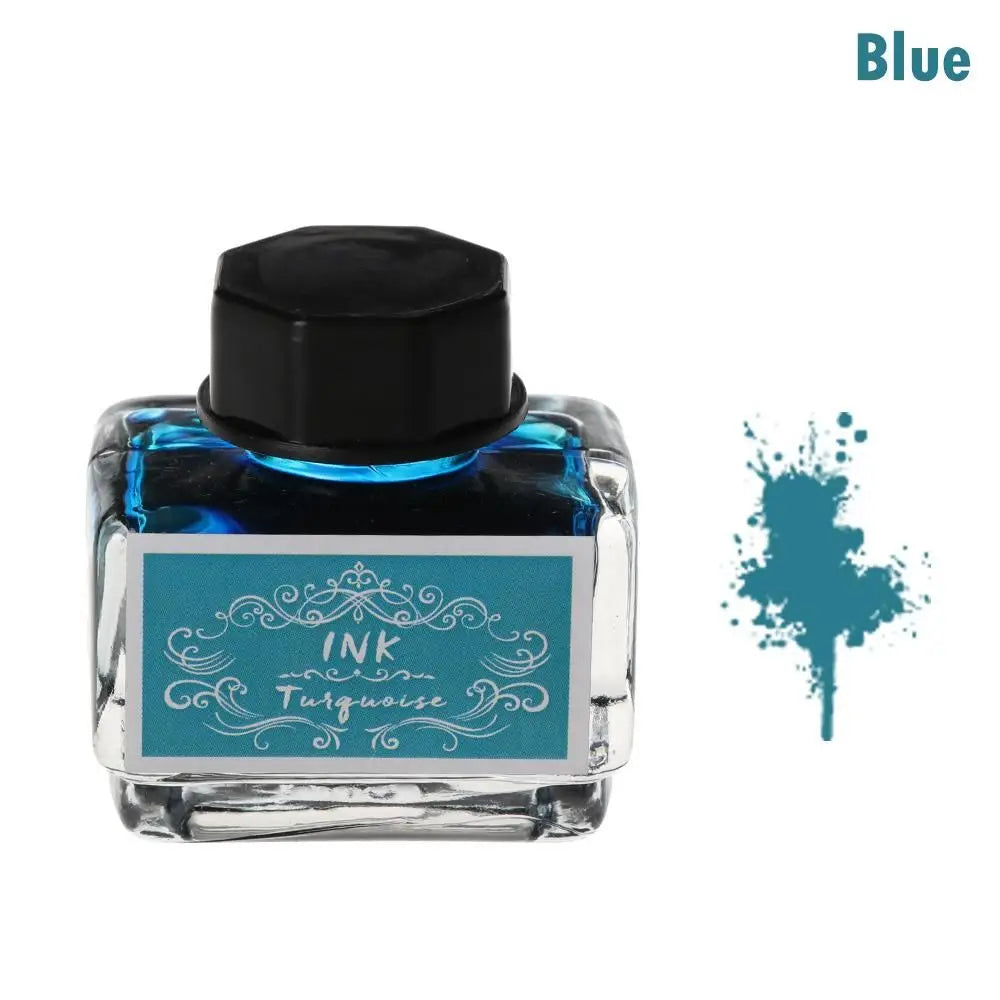 15ml Carbon-Free Fountain Pen Ink — Non-Carbon Ink Bottle for Stationery & Printing