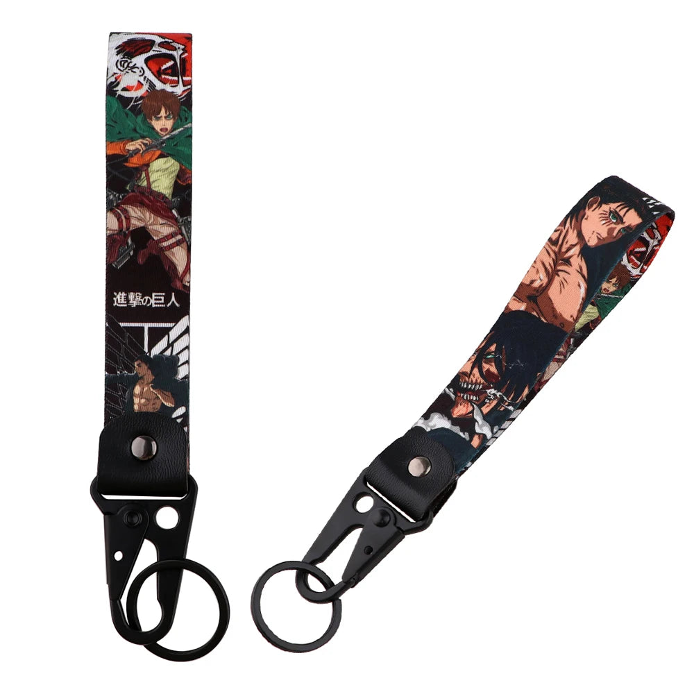 Anime Eagle Beak Keychain – Cool Short Lanyard for Phone, Badge Holder & USB Pendant