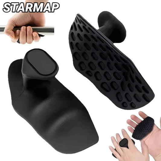 Weightlifting Hand Grips - 2-Piece Fingerless Workout Gloves for Gym & Pull-Ups