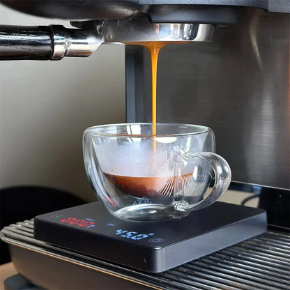 Nano Coffee Scale with Timer – Mini Espresso Scale with Auto Tare and Silicone Protective Cover