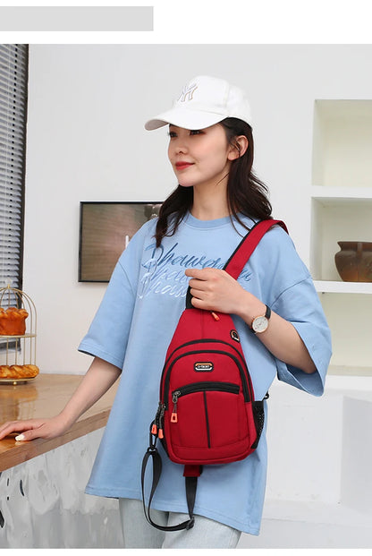 Unisex Chest Bag – Multifunctional Crossbody Backpack for One or Two Shoulder Wear