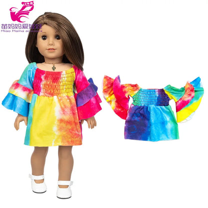 18-Inch Girl Doll Clothes – Pink Coat & Office Dress Outfit, Baby Girl Doll Gift Toy