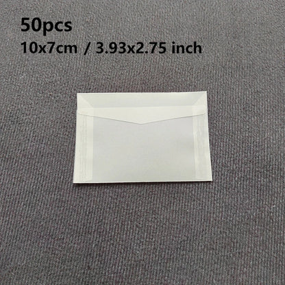 50 Pcs Blank Translucent Envelopes – for Invitations, Postcards, Gift Boxes, Wedding & Business Letters