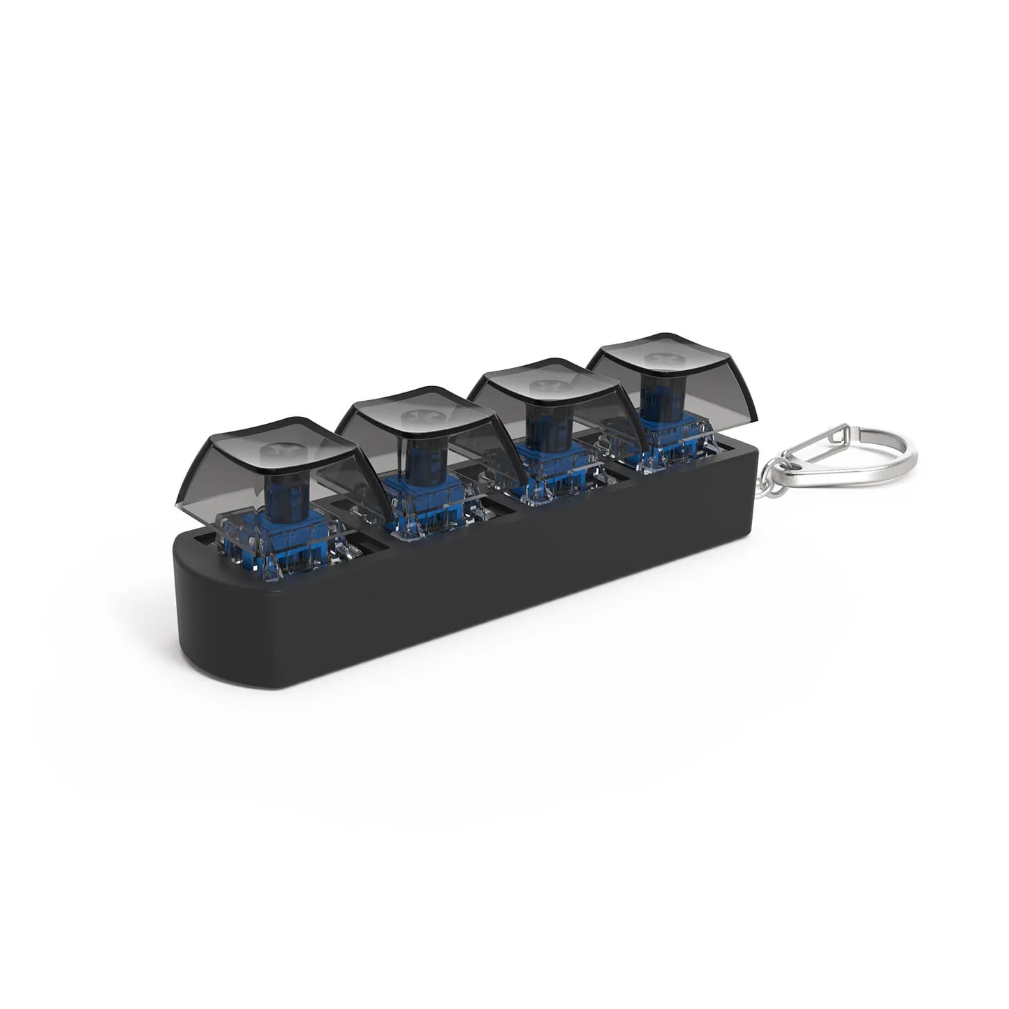 4-Keys Mechanical Keyboard Keycap Toy – Anti-Stress Finger Button Decompression Keychain for Children and Adults