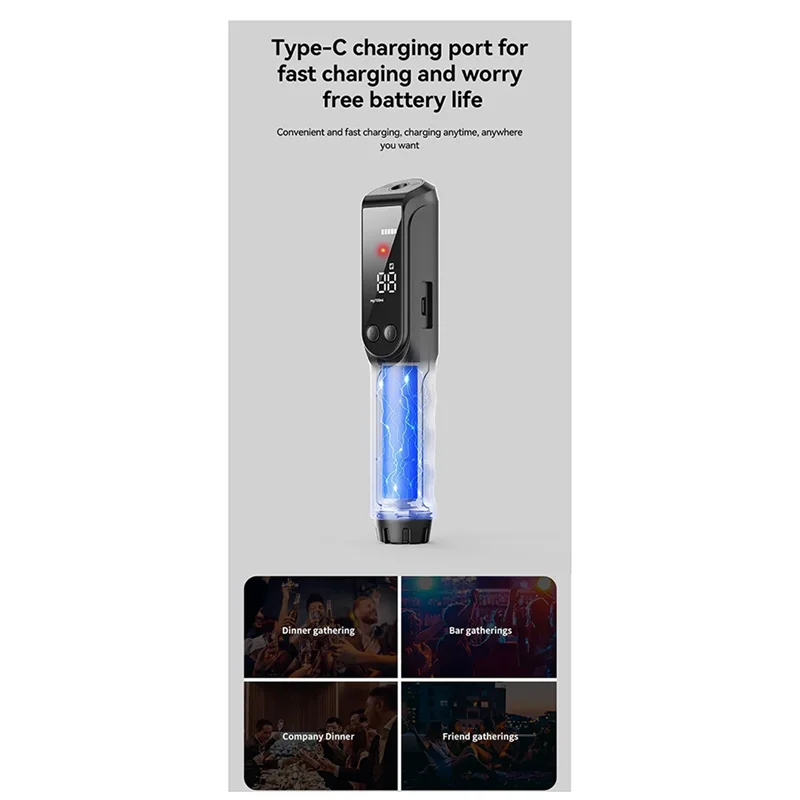 A55K Non-Contact Alcohol Breathalyzer – High-Precision Breath Alcohol Tester for Overnight Alcohol Detection