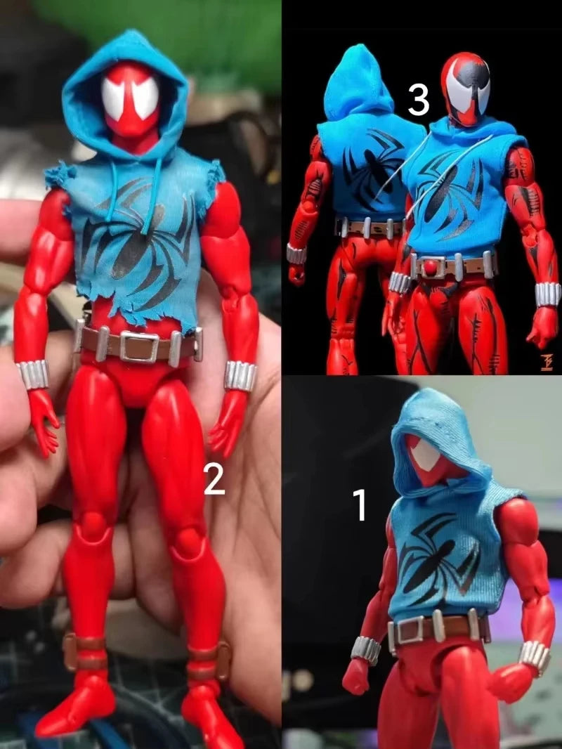 Ct Toys Scarlet Spider Action Figure — Mafex 186 Ben Reilly Comic Version | Spider-Man Anime Collection Model Toy Gift