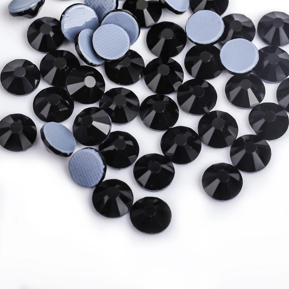 Premium Hot Fix Rhinestones – High Quality Glass Crystal Flatback Iron-On Glitter Rhinestones for Clothing & Crafts