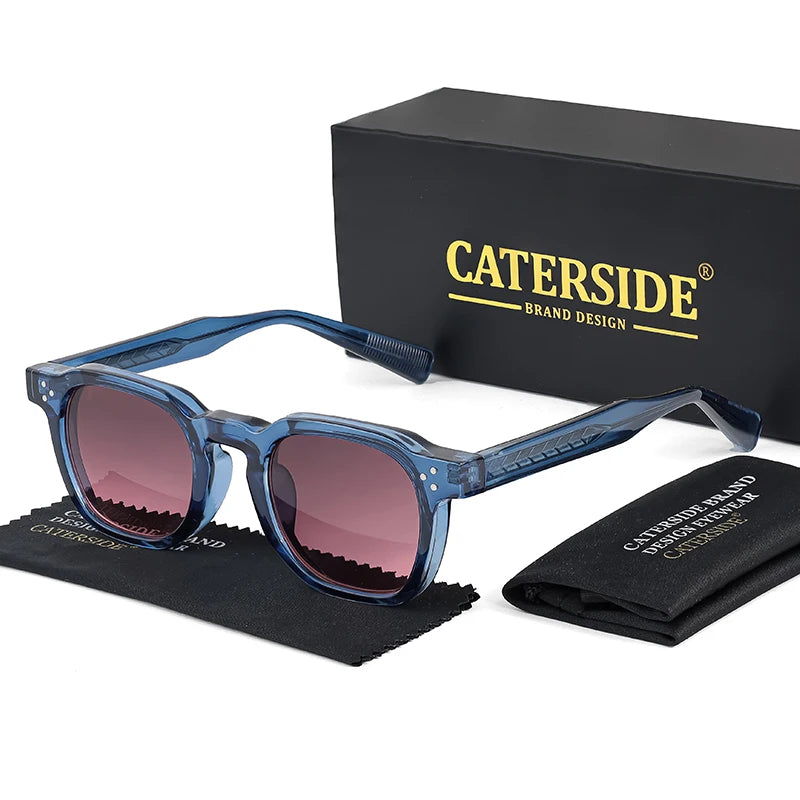 CATERSIDE Small Frame Square Sunglasses - Fashion Unisex Eyewear for Travel, Parties & Business