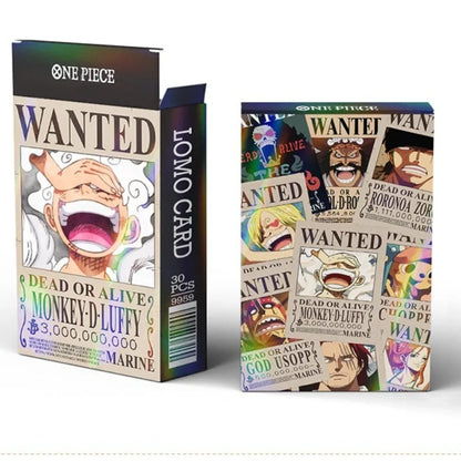 One Piece Anime Holographic Collectible Cards – Luffy, Usopp, Sogeking & Portgas D. Ace Commemorative Trading Cards