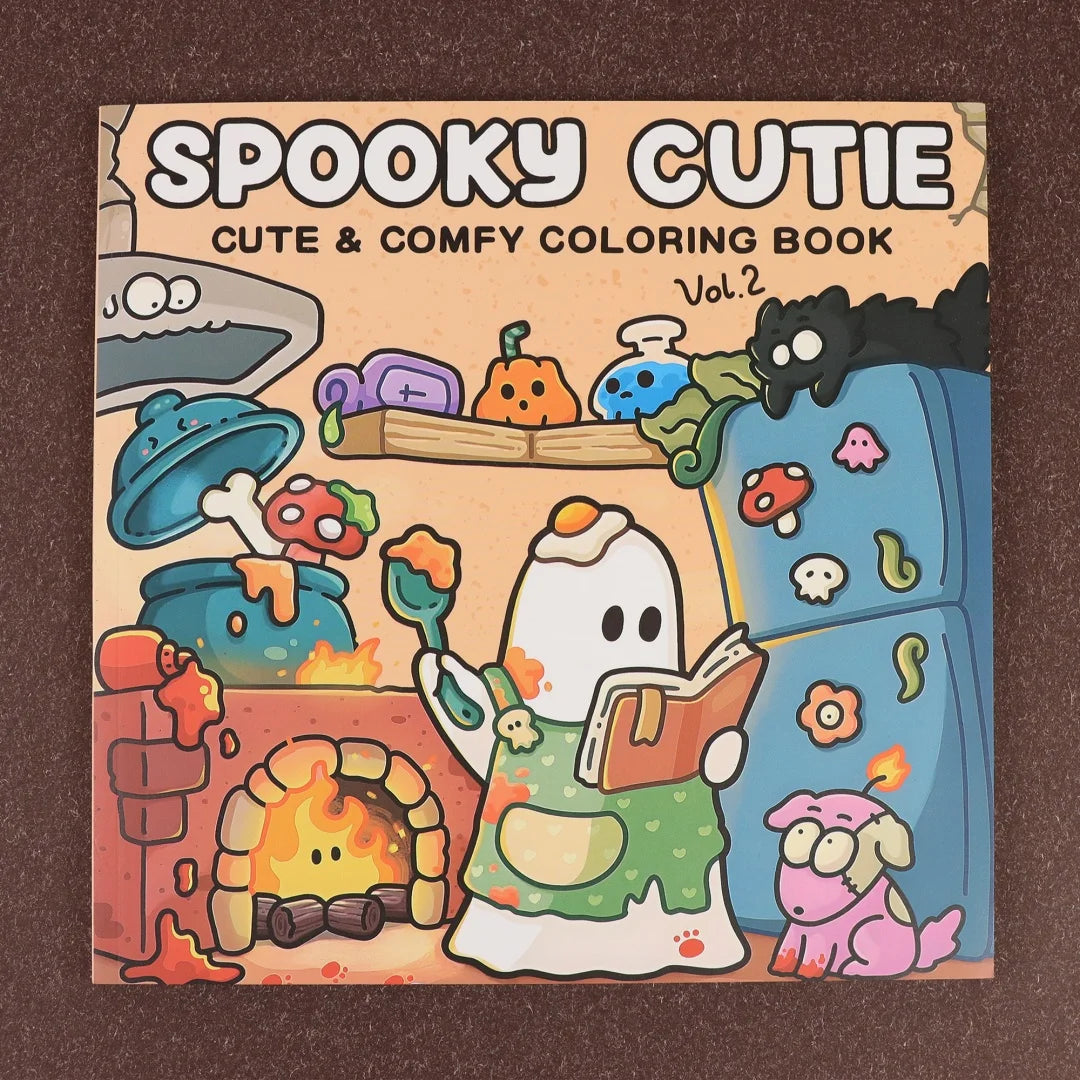Spooky Cutie Vol. 2 Coloring Book - Cozy Creepy Creature Coloring Book for Adults & Teens, Relaxation Activity Book