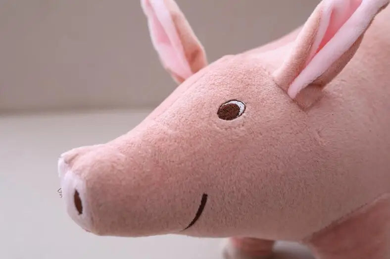 25cm Lifelike Cartoon Pig Plush Toy — Soft Stuffed Animal Doll, Kawaii Birthday Gift for Girls