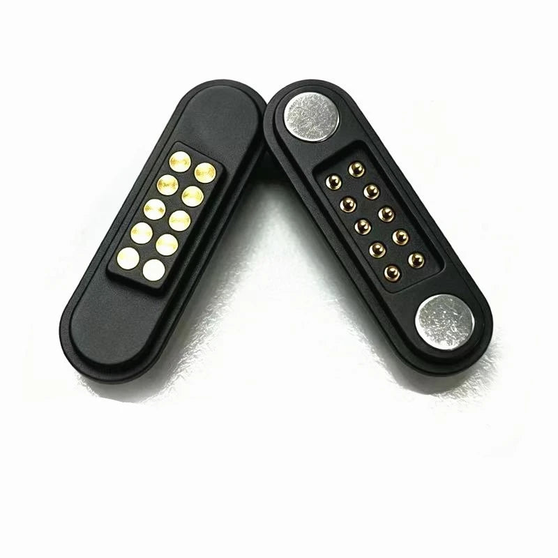 Magnetic Pogo Pin Connector - 2–14 Pin Spring-Loaded Contact Charging Dock, 2.8mm Pitch Plug
