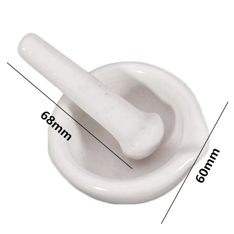 6ml Mini Porcelain Mortar and Pestle Set – Small Grinding Bowls for Mixing, Toppings & Herbs