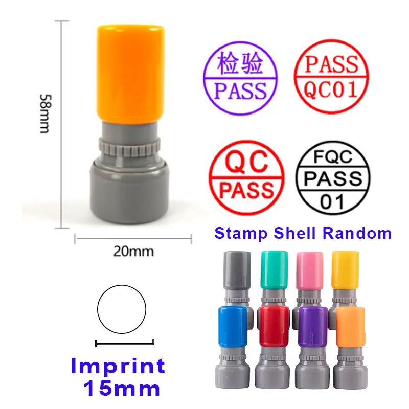 Custom Rubber Flash Stamp – Personalized Name, Logo, Signature for QA, Kids, Scrapbooking & Branding