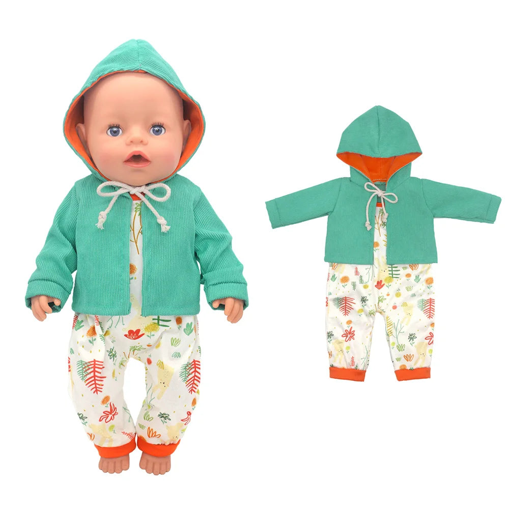 2023 New Doll Outfit Set – Cute Jumpers & Rompers for 17-Inch / 43cm Baby Reborn Dolls