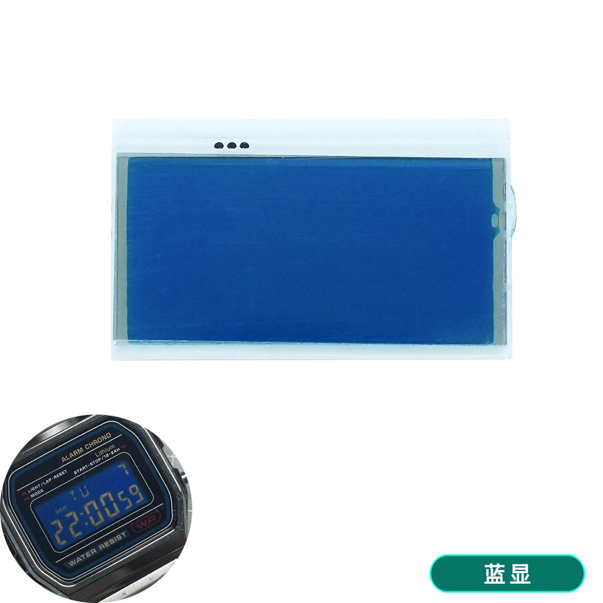 Casio F-91W A158W A168 Mod Kit - STN HD Display, Rainbow Gradient Display Sticker & Complete Watch Makeover Set