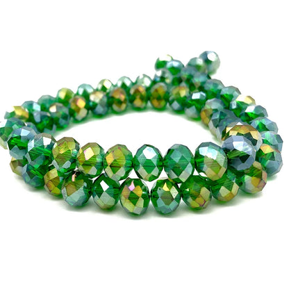 Faceted Crystal Glass Beads 2-8mm Loose Spacer Beads for DIY Jewelry Making Bracelets & Earrings