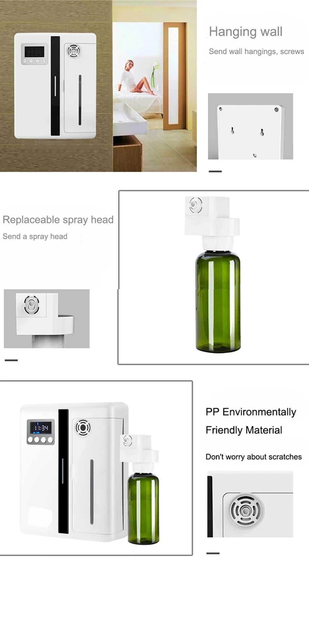 Smart 160ml Essential Oil Aromatherapy Machine - Home & Hotel Diffuser for Relaxation