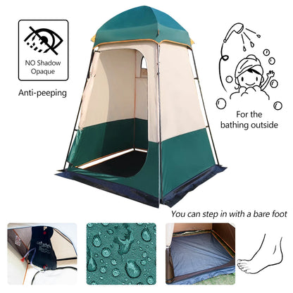 Portable Outdoor Privacy Shower Tent – Double-Layer Sun Shelter for Camping, Dressing, Changing Room, Toilet, Hiking, Fishing & Picnic