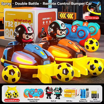 RC Battle Bumper Car Toy for Kids – Music & Light Catapult Robot Karting Game for Toddlers