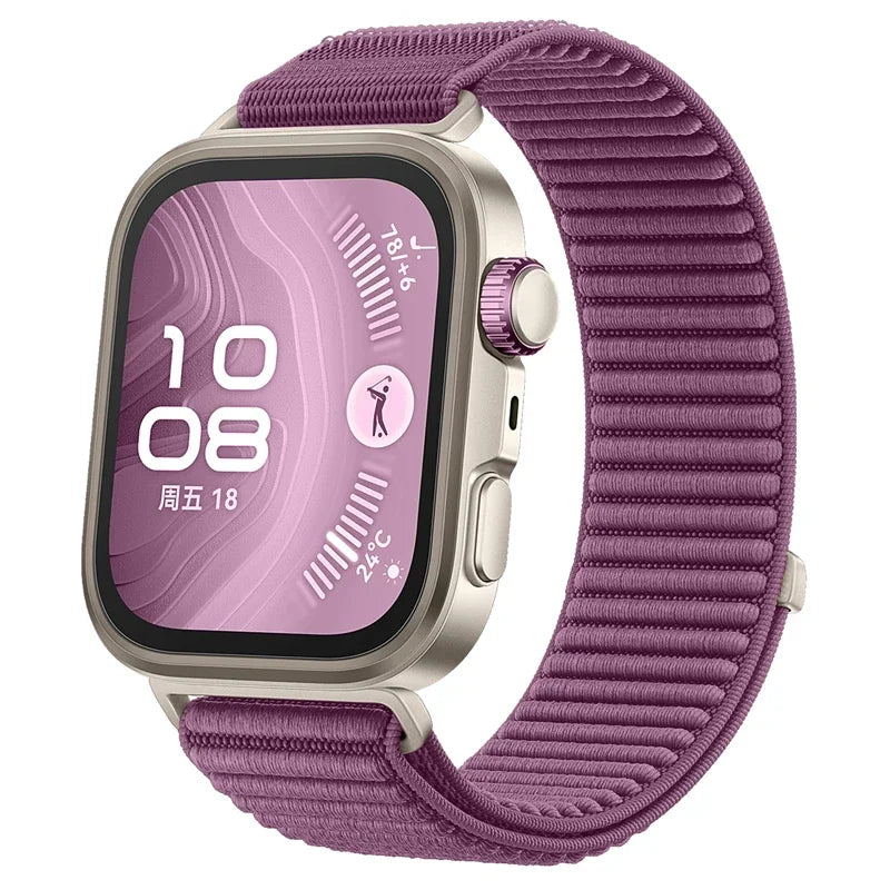 Official Nylon Loop Strap for Huawei Watch Fit 4/4 Pro – Braided, Comfortable, and Breathable Band Accessory