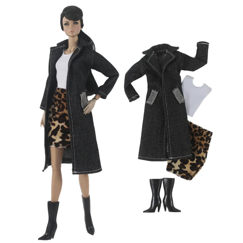Handmade BABI Doll Clothes – Overcoat Outfit for 11.5-inch (30cm) BJD Dolls, Multiple Styles Gift Set