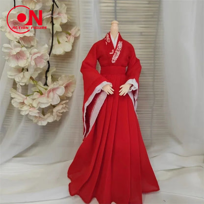 1/6 Female Doll Hanfu Outfit – Ancient Traditional Dress for 12-Inch Action Figures, Cosplay Model Toy