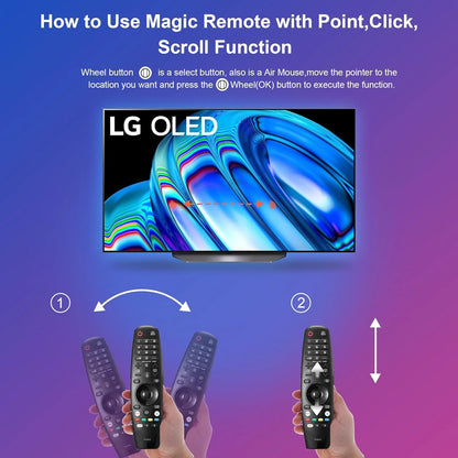 Replacement Remote Control for LG Smart TV - Voice Magic Remote with Voice Pointer for UHD, OLED, QNED LG TVs