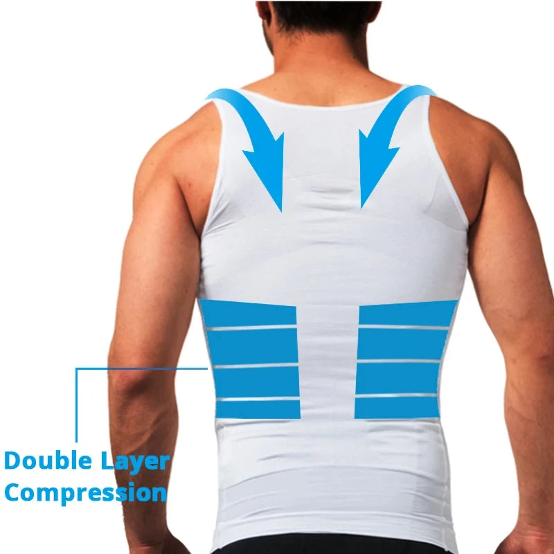 Men's Compression Sleeveless Shirt - Slim Fit Fitness Training Tank Top Running Gym Sports Vest