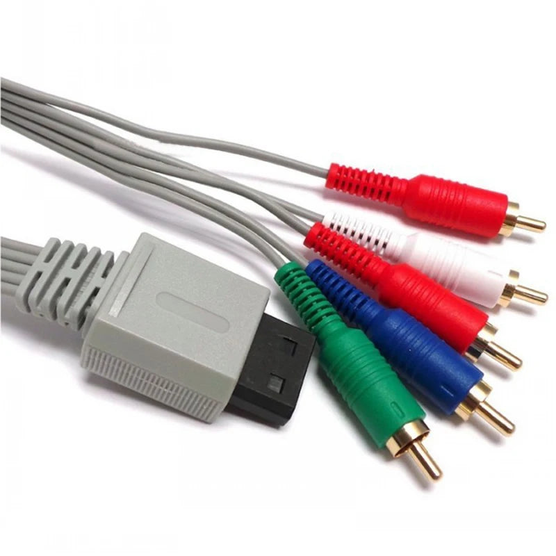 Wii AV RCA Cable 5RCA Audio Video Component Cable - HDTV Extension Cable for Nintendo Wii & Wii U Consoles