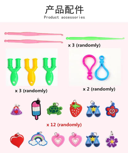 Creative Rainbow Loom Bands Set – Colorful DIY Rubber Bracelet Making Kit for Girls’ Crafts & Birthday Gifts