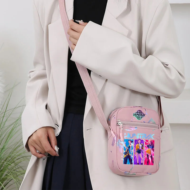 K-Pop Demon Hunters Crossbody Phone Bag – HUNTRX Rumi Huntrix Coin Wallet Shoulder Purse