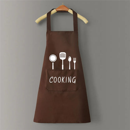 Waterproof Kitchen Cooking Apron - Oil-Resistant Adult Apron for Men and Women, Ideal for Cooking, Baking & Household Tasks