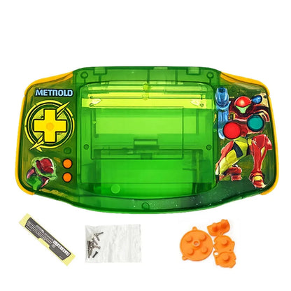AGB IPS MAX Housing Shell Kit - Replacement Case with Buttons & Rubber Pads for 3.2-Inch GBA IPS MAX LCD