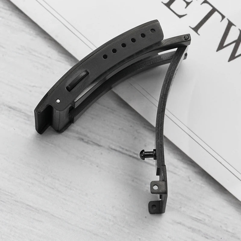 Watchdives Stainless Steel Watch Clasp – 16mm/18mm/20mm/22mm Folding Safety Milled Deployant Replacement Buckle