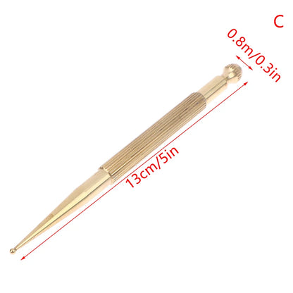 Manual Acupuncture Pen with Terahertz Energy Stone | Trigger Point Massager Stick for Face & Body Relaxation