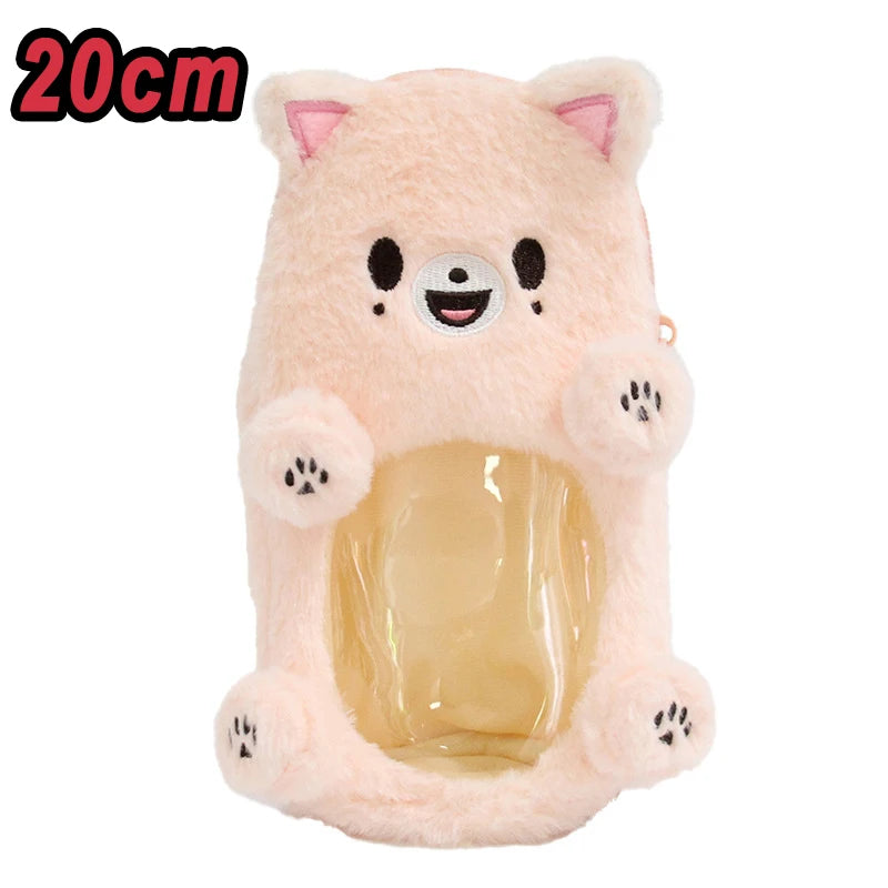 310style Skzoo Plush Pencil Case – Kawaii Kpop Stray Wolf Stuffed Animal Toy, Cartoon Plush Doll for Kids Gift