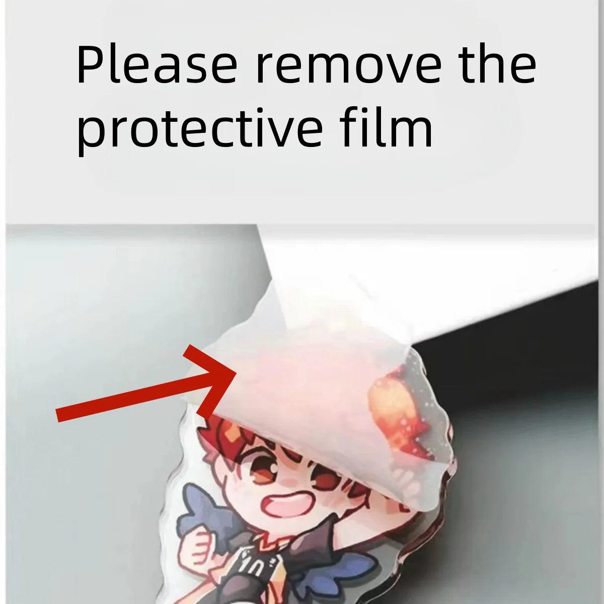 Anime Acrylic Keychain – Vaggie & Alastor Y2K Cartoon Pendant for Bags, Keys & Gifts