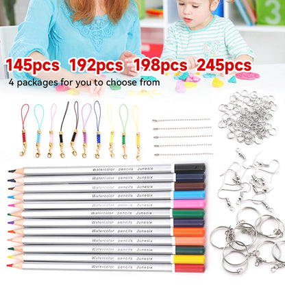 Heat Shrink Plastic Sheets Set – DIY Shrinky Art Film for Keychains, Ornaments & Scrapbooking Crafts