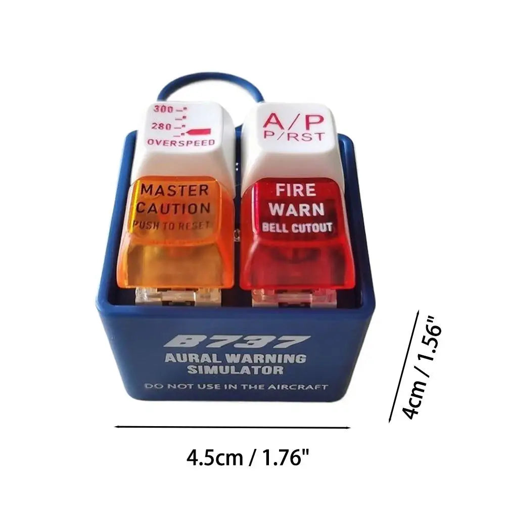 Boeing & Airbus Pilot Keychain – 737 EGPWS Warning Sound Simulator, Commercial Aircraft Car & Crew Gift